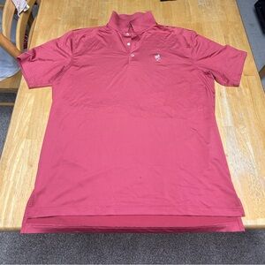 Peter Millar Mens Large L Summer Comfort Polo Golf Shirt Manufacturers Alt Logo